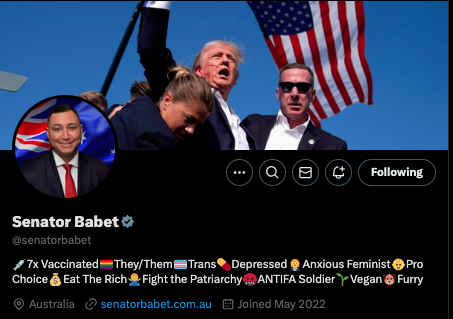 Senator Ralph Babet of the United Australia Party 2025