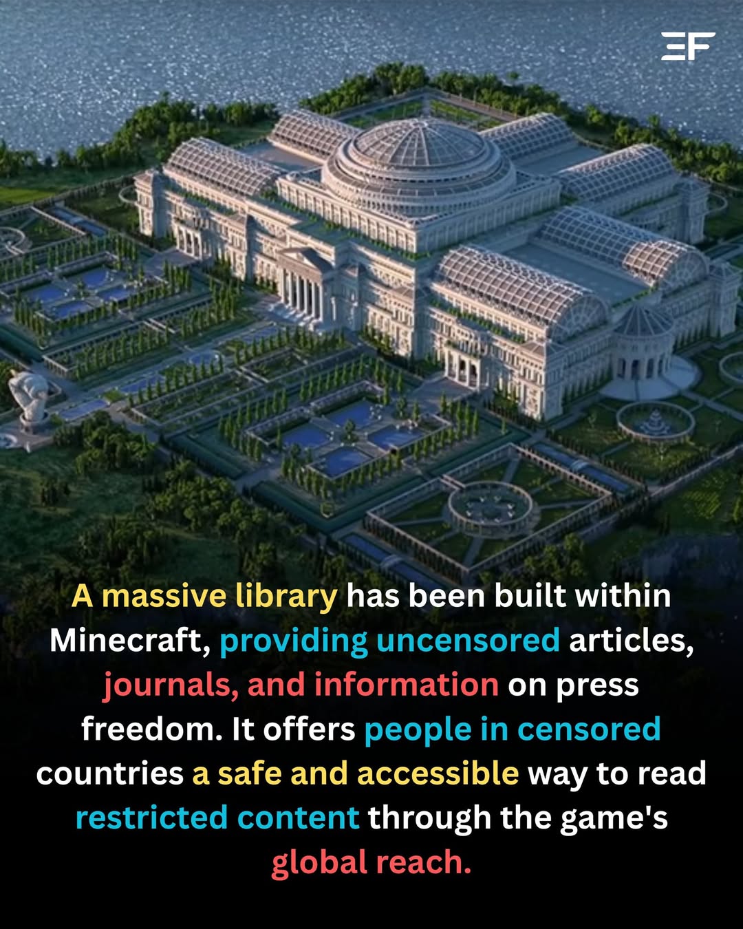 The Uncensored Library in Minecraft